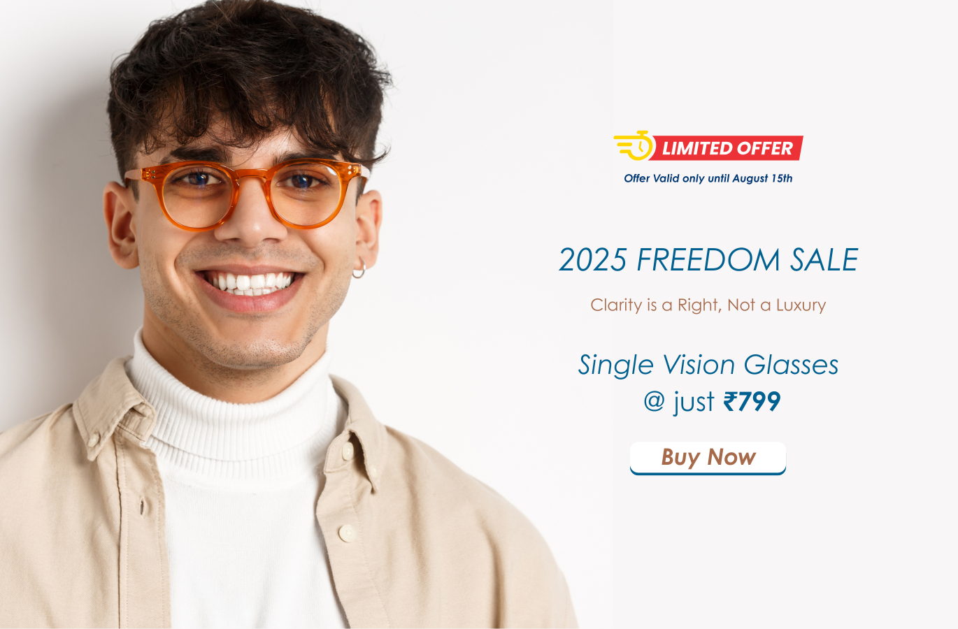 Lens&Shades Distance Vision Glasses Independence Day Offer