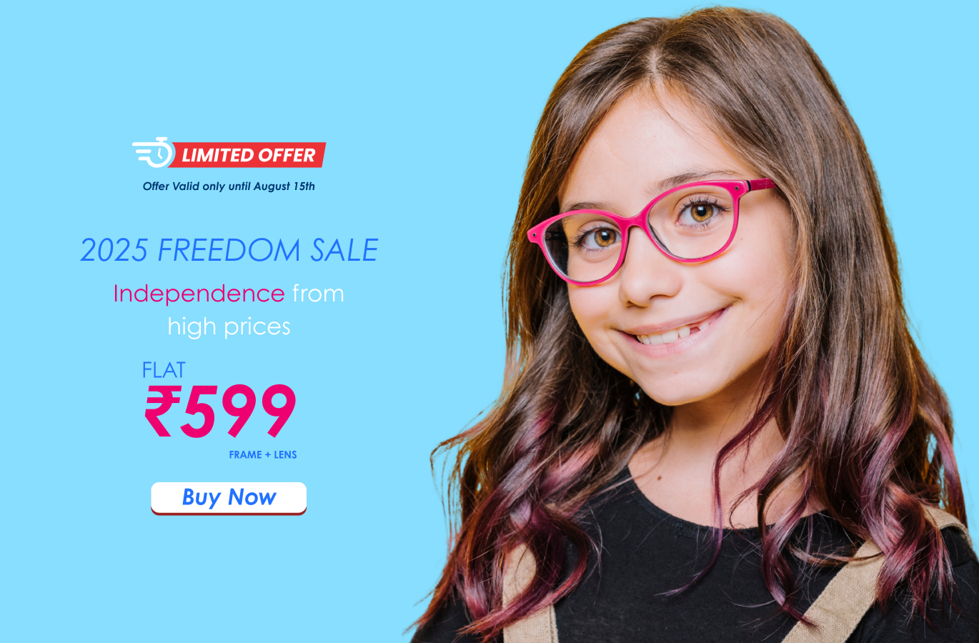 Lens&Shades Kids Glasses Independence Day Offer